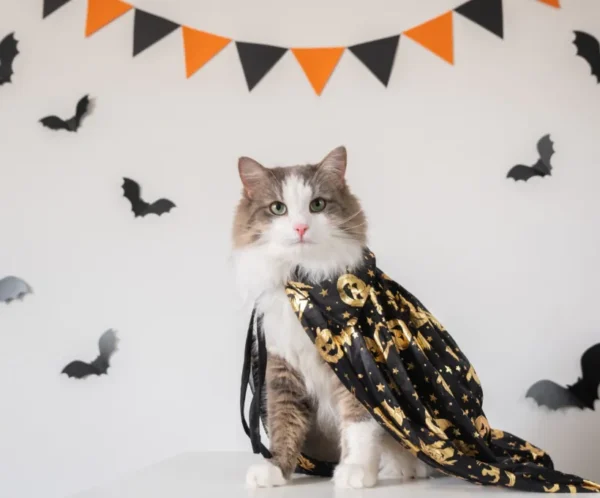 Halloween Cat Cape Costume